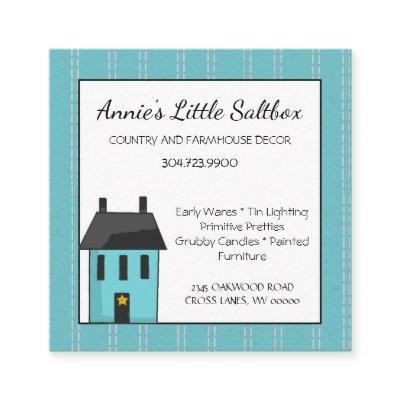 Little Primitive Saltbox House Country Square