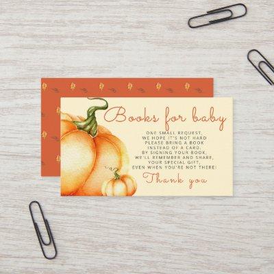 Little Pumpkin books for baby enclosure card