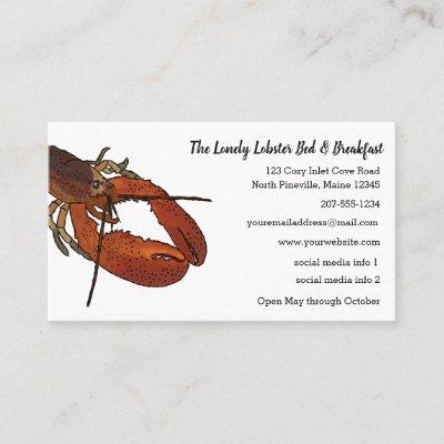 Living Lobster Illustration Restaurant, Inn, Shop