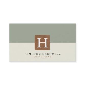 Lizard Belly Theme Sage|Sand Color Split Monogram