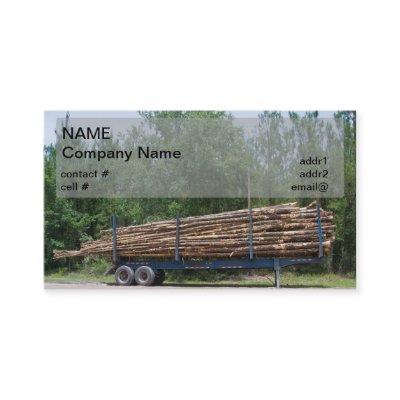 loaded pulpwood trailer