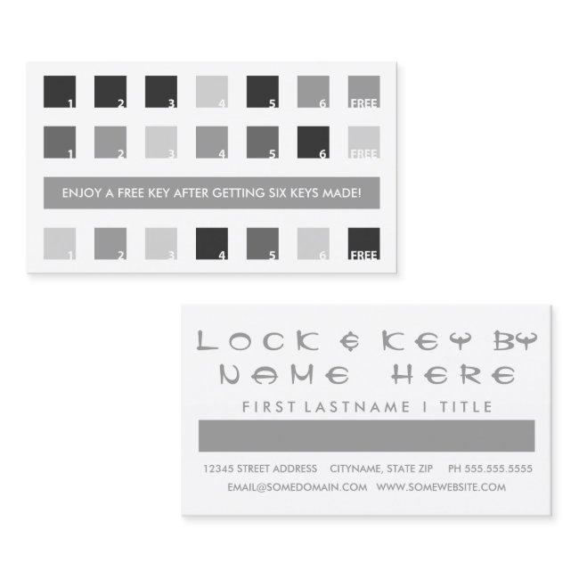 LOCKSMITH customer appreciation (mod squares) Loyalty Card