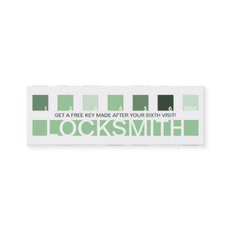 LOCKSMITH customer appreciation (mod squares) Loyalty Card