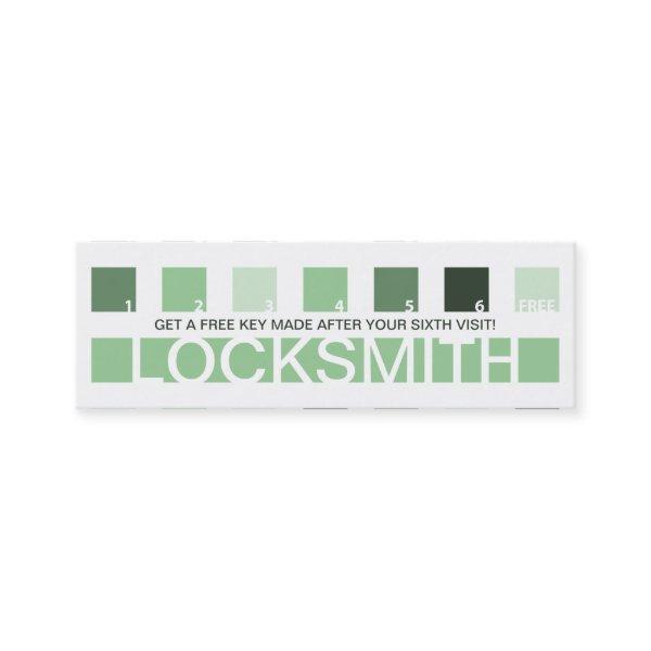 LOCKSMITH customer appreciation (mod squares) Loyalty Card