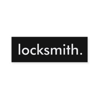 locksmith. loyalty punch card