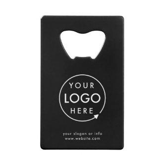 Logo | Business Corporate Company Minimalist Credit Card Bottle Opener