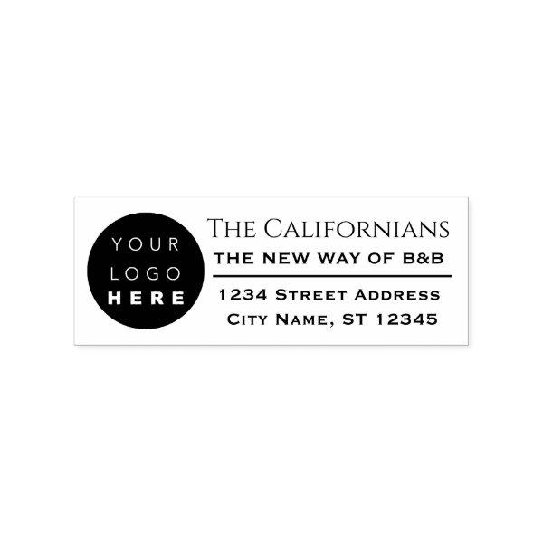 Logo Company Name RSVP Adress Branding Consulting Rubber Stamp