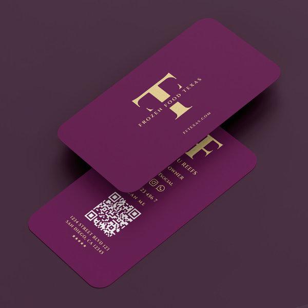 Logo F T Monogram Luxury Purple Company Modern