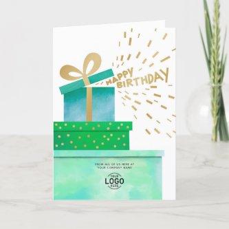 Logo Fun Gifts Happy Birthday Green Boxes