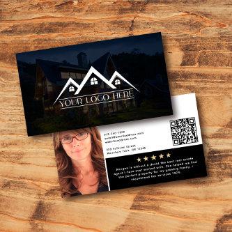 Logo Headshot QR Code Review Real Estate Agent