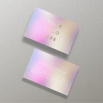 Logo Holographic Iridescent Modern Feminine