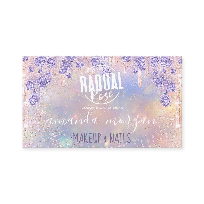 Logo Lash Hair Makeup Rose Pink Holograph