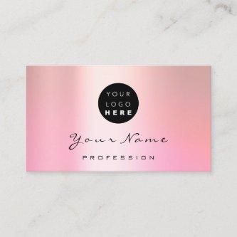Logo Makeup Artist Hair Nails Rose Pink Care