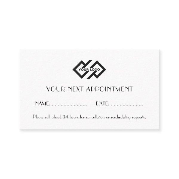Logo Professional Appointment Card