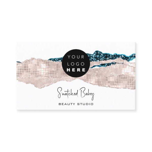 Logo QR Code Hairdresser Makeup Strokes