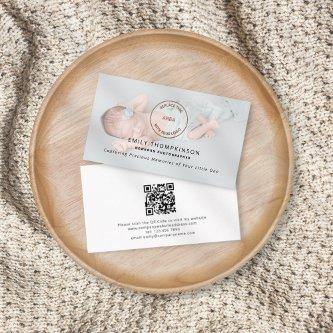 Logo QR Code Photo Overlay Newborn Photographer