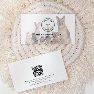 Logo QR Code Photo Overlay Pet Photographer
