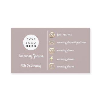Logo Social Media Gold QR Code Gold Powder