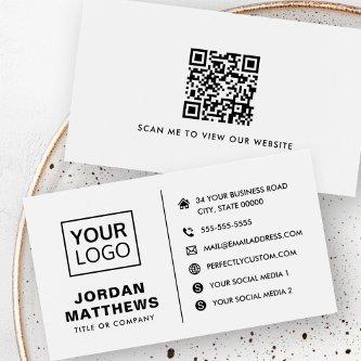 Logo social media QR code any color