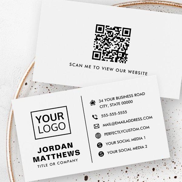 Logo social media QR code any color