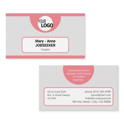 Logo Template Frame Classic Job Seeker Creative