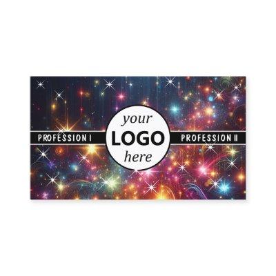 Logo Template Galaxy Stars Magic Energetic Sparkle
