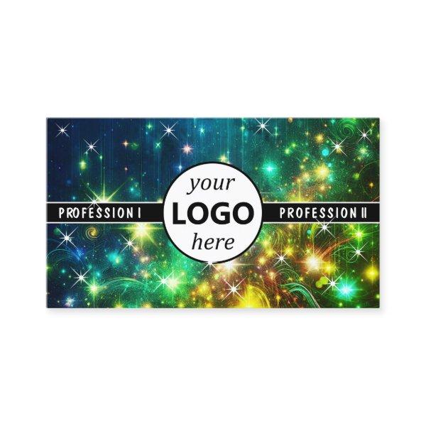 Logo Template Galaxy Stars Magic Energetic Sparkle