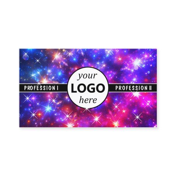 Logo Template Galaxy Stars Magic Sparkle Bright