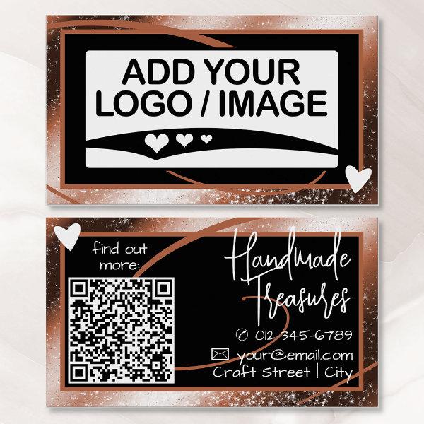 Logo Template Stylish Cool Copper Frame Cute Heart