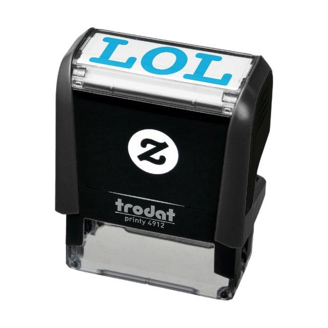 LOL Cute Funny Meme Simple Typography Humorous Self-inking Stamp