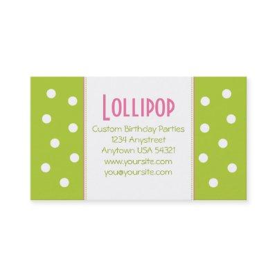 Lollipop Lime Green Polka Dot Chic