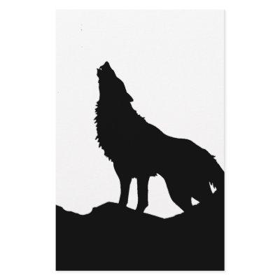 Lone Wolf Standing on a Hill Stationery