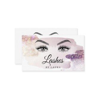 Long Beautiful Lashes Eyes and Brows Hand drawn Bu