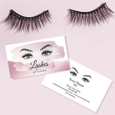 Long Beautiful Lashes Eyes and Brows Hand drawn Bu
