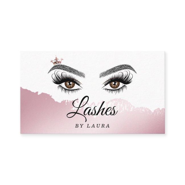 Long Beautiful Lashes Eyes and Brows Hand drawn