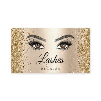 Long Beautiful Lashes Eyes and Brows Hand drawn