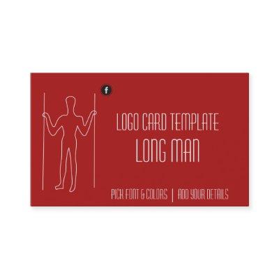 Long Man Giant Geoglyph Symbol Logo