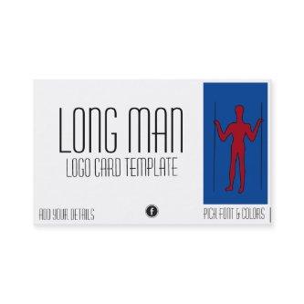 Long Man Giant Geoglyph Symbol Logo