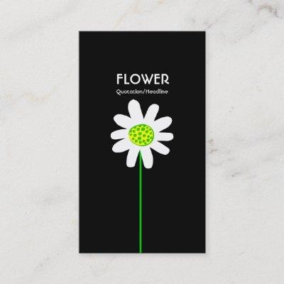 Long Stem Flower - Black