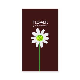 Long Stem Flower - Dark Brown