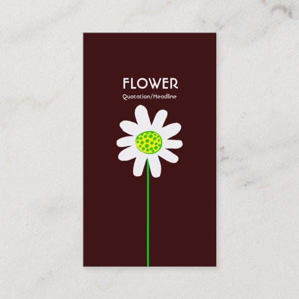 Long Stem Flower - Dark Brown