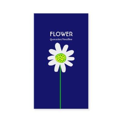 Long Stem Flower - Deep Navy