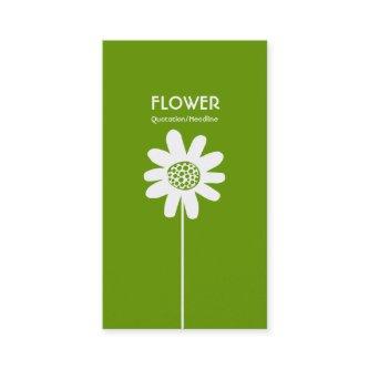 Long Stem Flower VI - Avocado Green