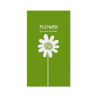 Long Stem Flower VI - Avocado Green