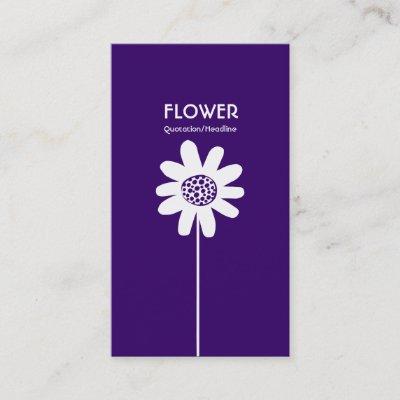 Long Stem Flower VI - Deep Purple