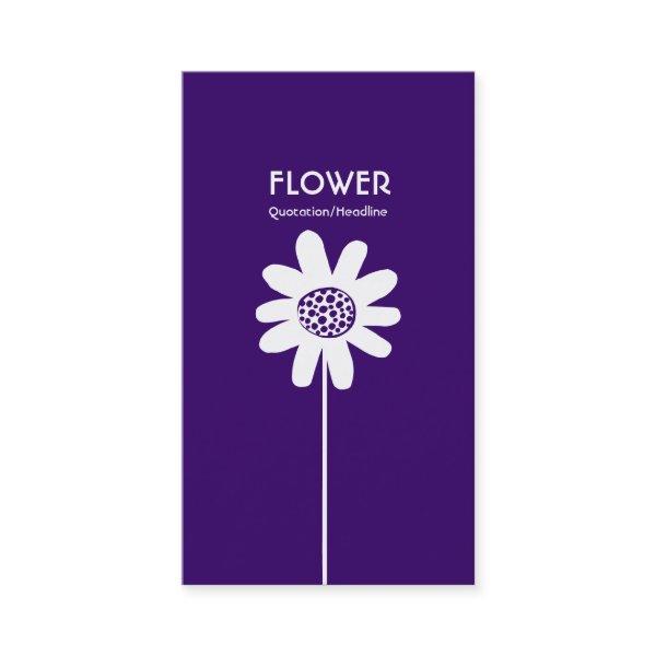 Long Stem Flower VI - Deep Purple