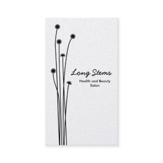 Long Stems - Black on Gold