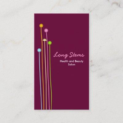 Long Stems II - Dark Crimson