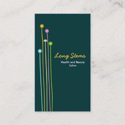 Long Stems II - Dark Green
