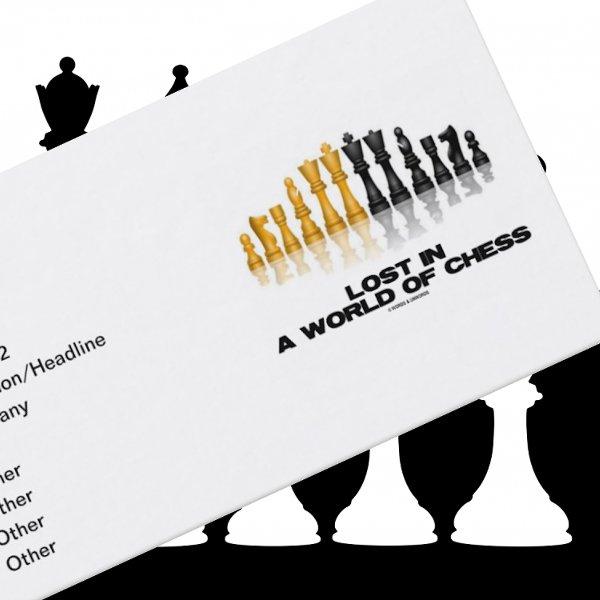 Lost In A World Of Chess (Reflective Chess Set)